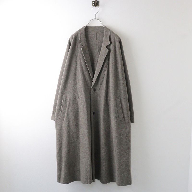 2020AW ネストローブ nest Robe ウールカシミヤ フリースライトコート F/グレージュ アウター 【2400014035131】