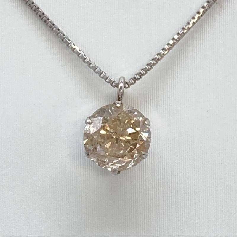 美品】Pt900/Pt850 1.5g 0.66ct ダイヤモンドネックレス - メルカリ