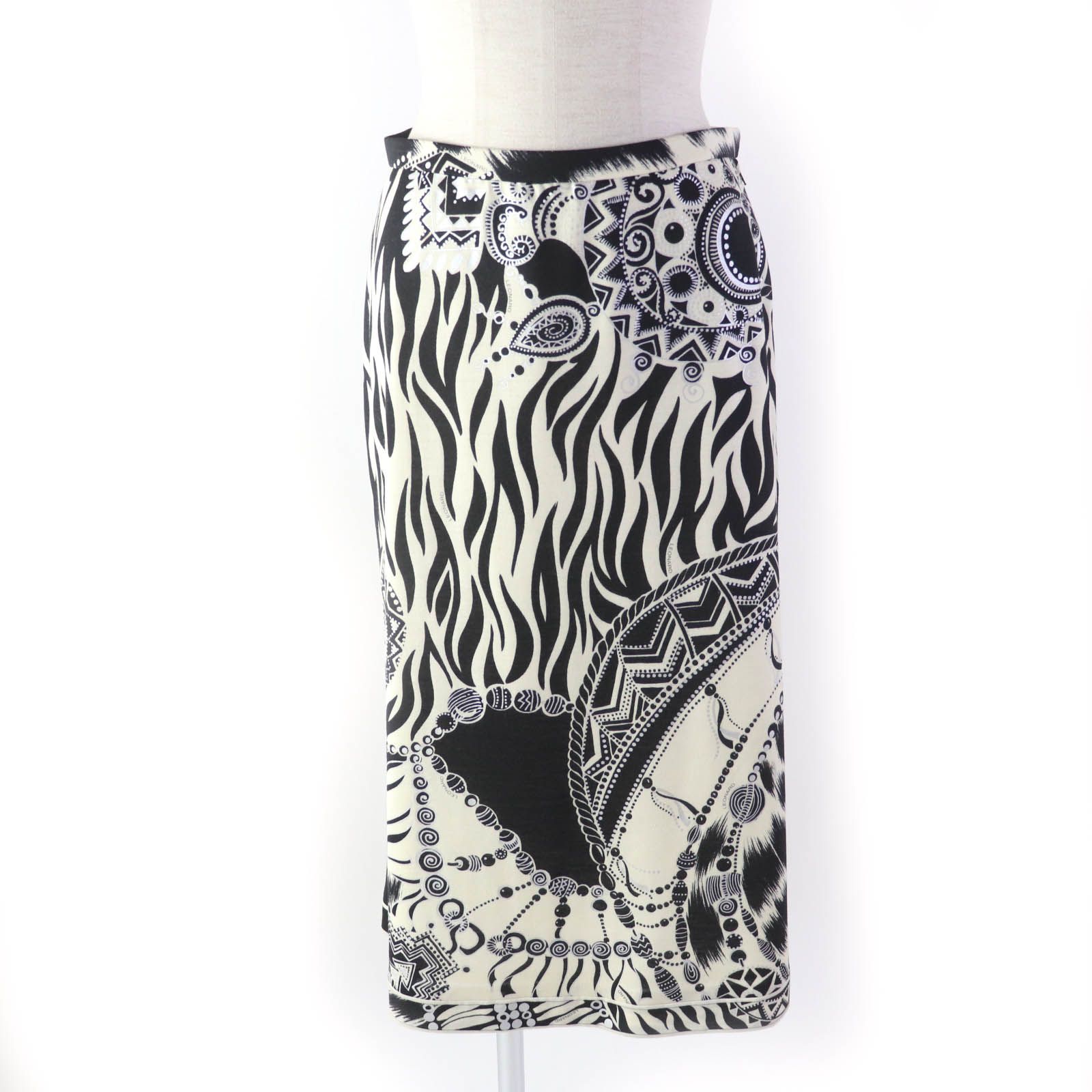 極美品☆LEONARD FASHION レオナール ファッション シルク切替 中綿  