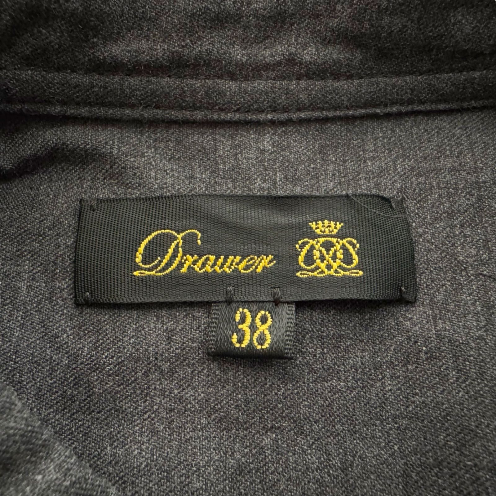 Drawer ドゥロワー ワンピース ダークグレー コットン Drawer ドゥロワー ワンピース ダークグレー コットン - メルカリ