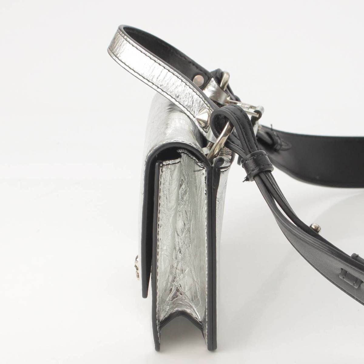 アレキサンダーマックイーン】Alexander McQueen スカル レザー ベルト 
