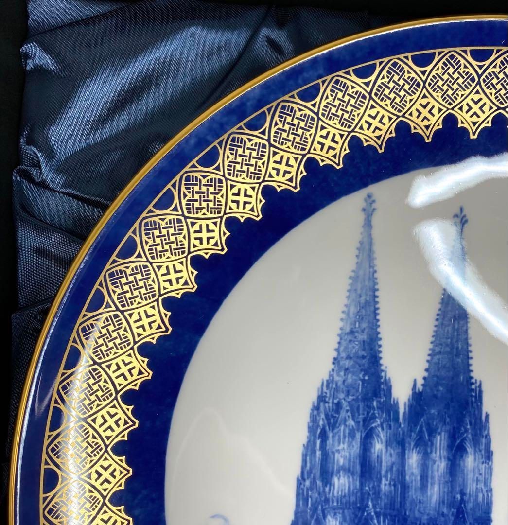 ☆洋3 マイセン2015年 イヤープレート 「ケルン大聖堂」共箱 直径26.5㎝