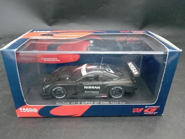 EBBRO 1/43 SUPER GT 500 NISSAN GT-R TEST CAR 2008 BLACK