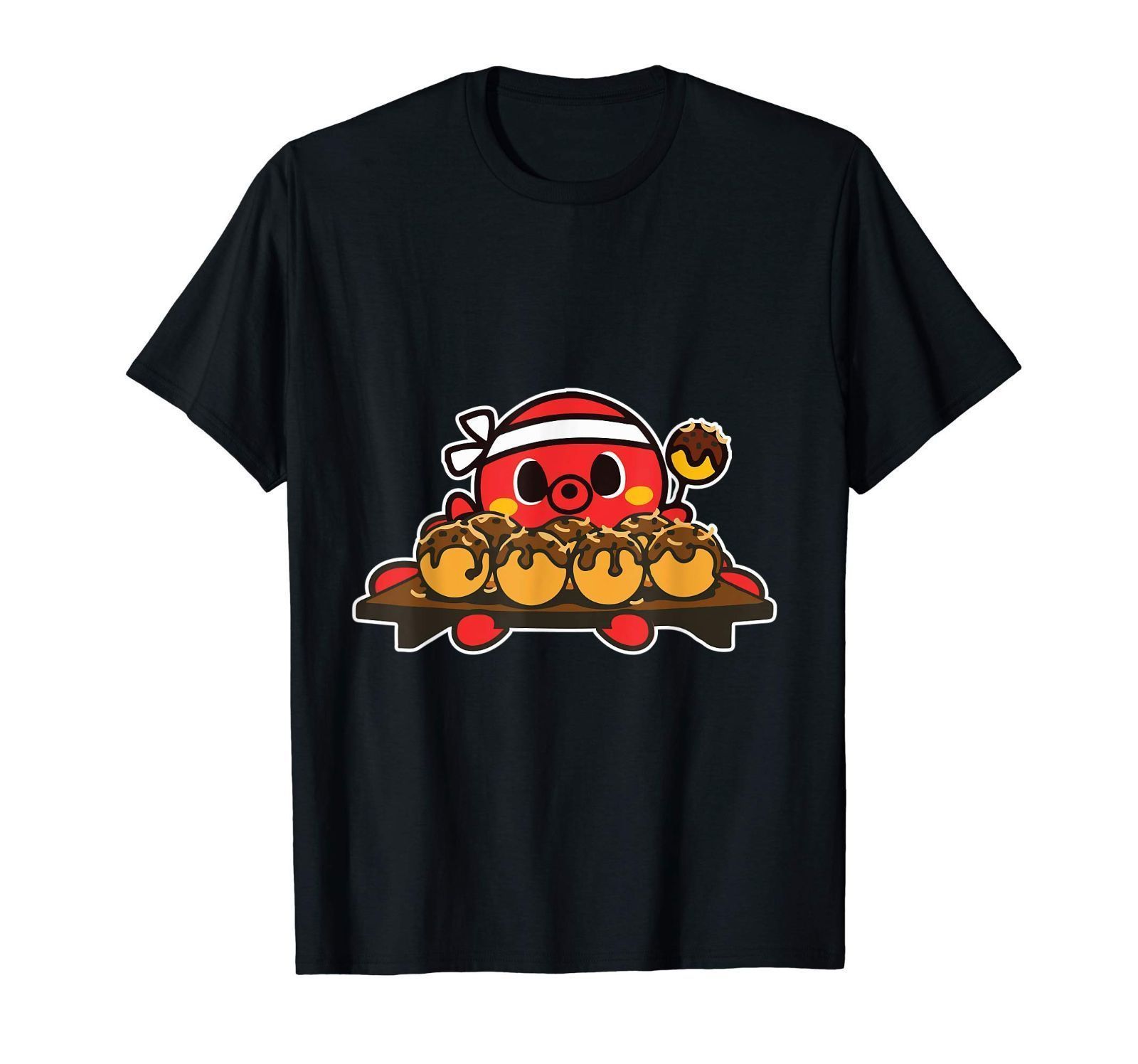 Kawaii Cute Octopus Cooking Takoyaki Anime かわいいタコ たこ焼き アニメ Tシャツ