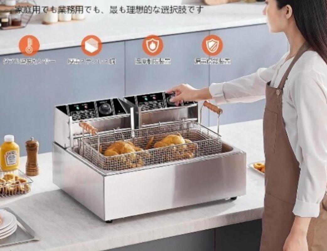 送料無料】電気フライヤー 卓上フライヤー 揚げ物 厨房機器 業務用