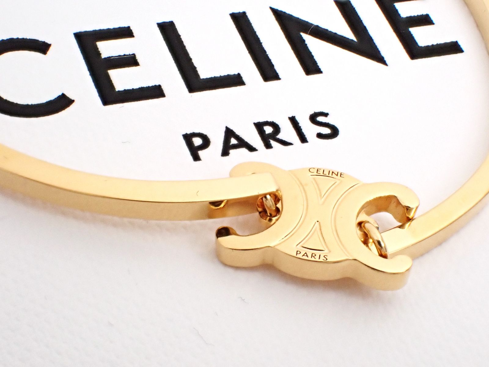 CELINE トリオンフアーティキュレートブレスレットゴールドフィニッシュブラス TRIOMPHE セリーヌ （CELINE） トリオンフ アーティキュレート
