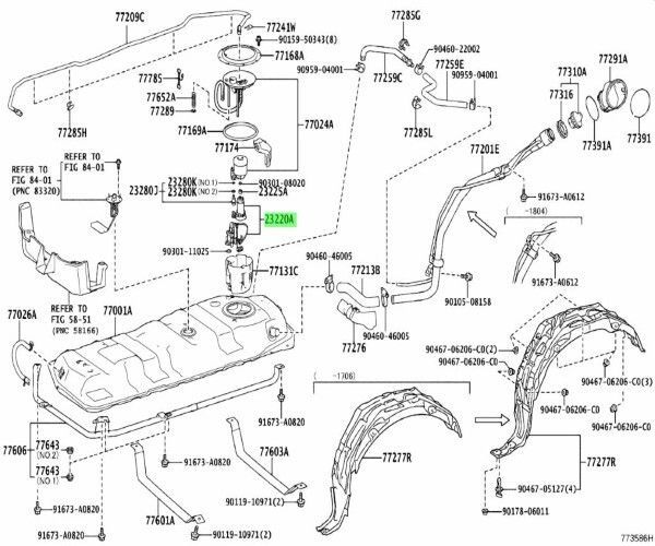トヨタ 純正 ノア ボクシー エスクワイアー フューエル ポンプASSY フィルタ ツキ PUMP ASSY FUEL W FILTER 23220-37220 TOYOTA
