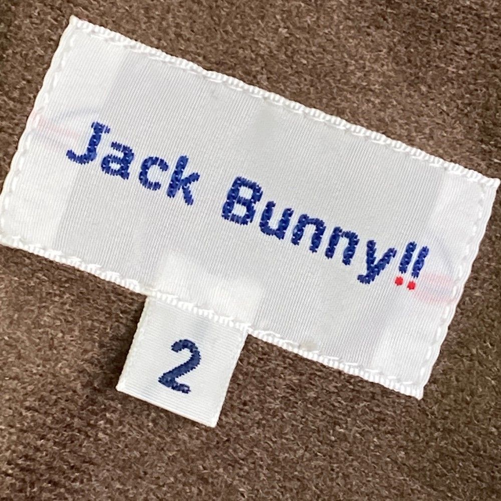 サイズ：2 JACK BUNNY ジャックバニー  裏起毛ジップジャケット 総柄 ベージュ系 [240101470554] ゴルフウェア レディース ストスト サイズ：2 JACK BUNNY ジャックバニー 裏起毛ジップジャケット