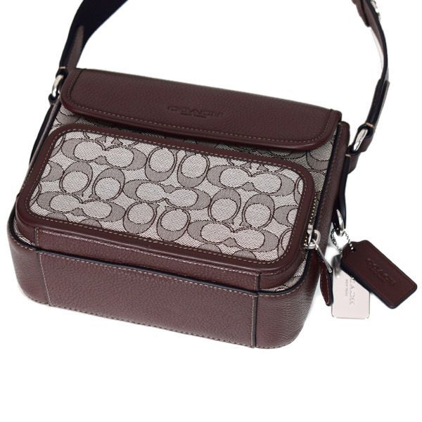 コーチ メンズ バッグ COACH ジャガード レザー シグネチャー サリバン 