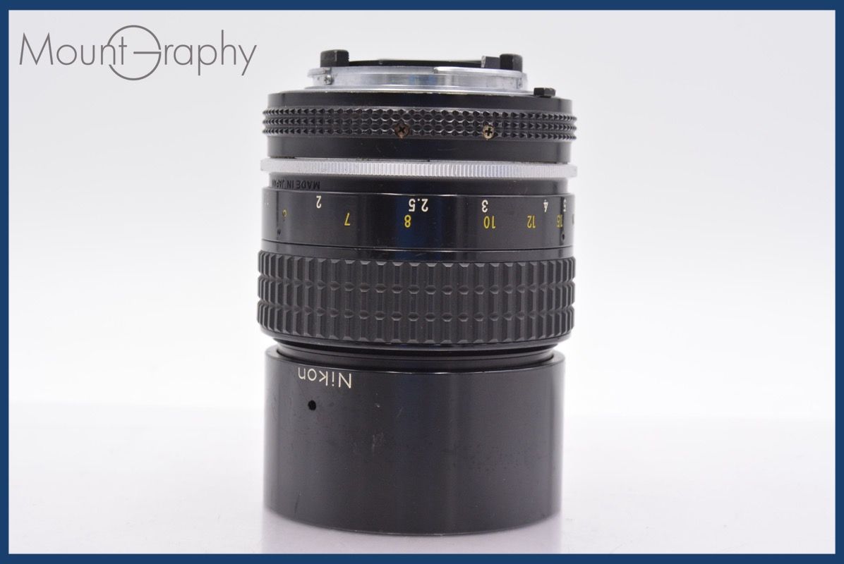 全品本物! 特別 ニコン Nikon NIKKOR 135mm F2.8 Ai 後キャップ付 同梱可 mj5094 高品質保証。