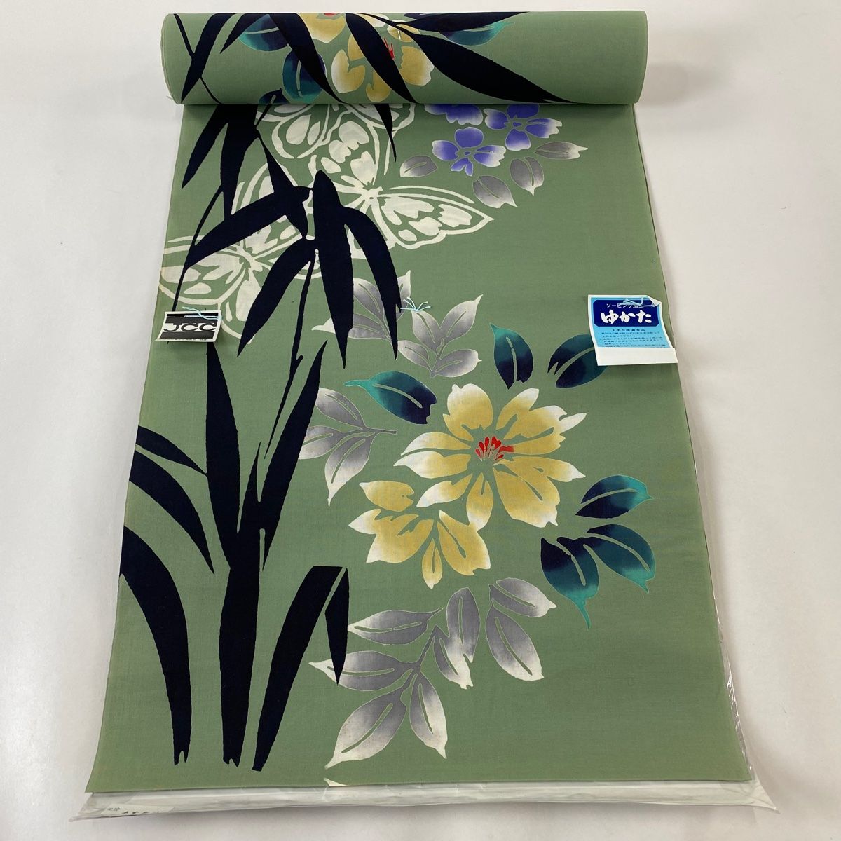 新品 本染 ゆかた 反物 高級手芸 本染ゆかた反物 更紗 ゆかた 反物