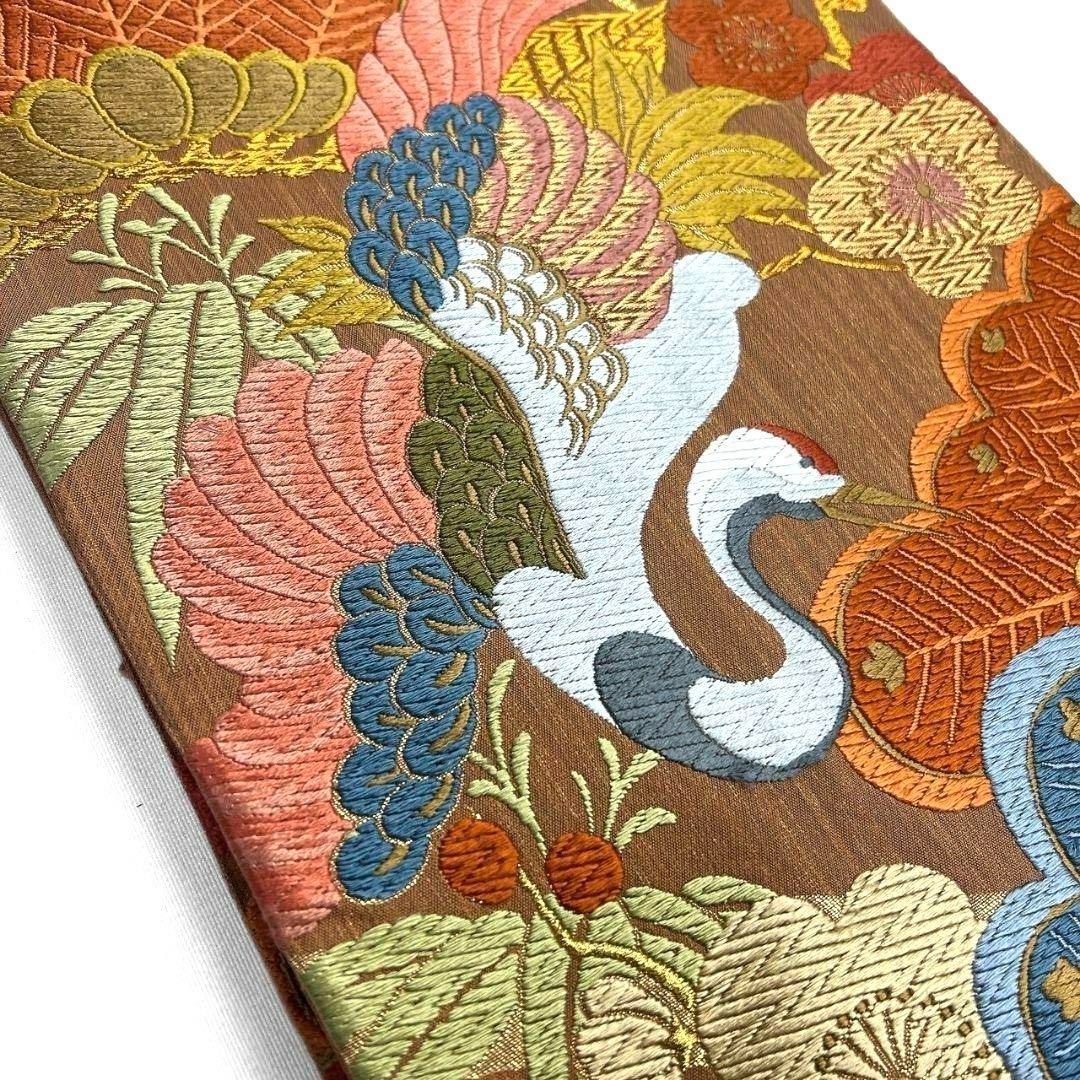 唐織 松竹梅 鶴模様 金糸 袋帯 着物 023a p - メルカリ