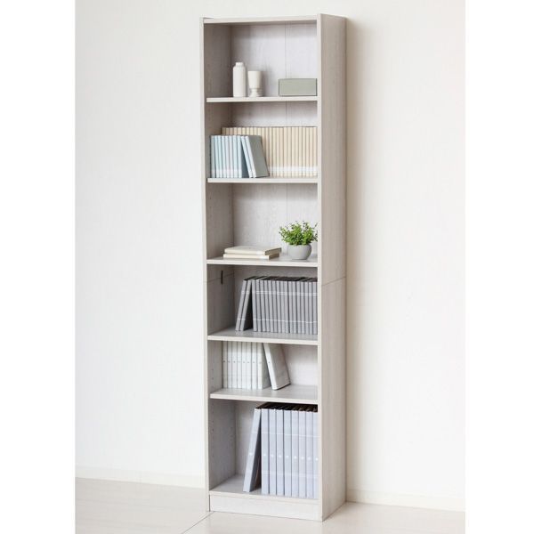 らくらく組立文庫本棚 約幅45cm ホワイト 組立式