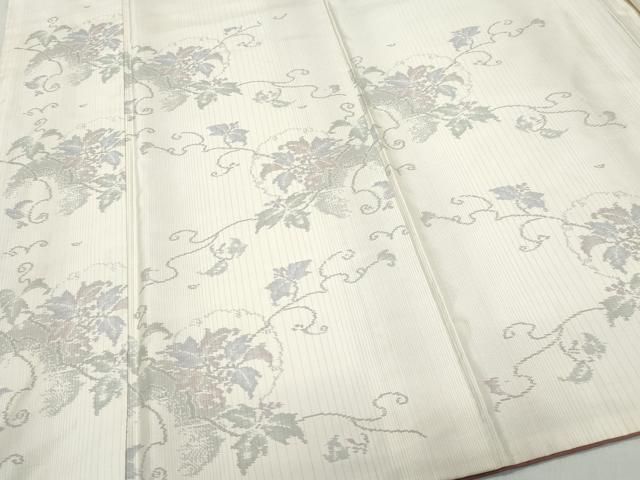 平和屋着物○訪問着 本場大島紬 雪輪南天唐草文 さが美扱い 正絹 逸品