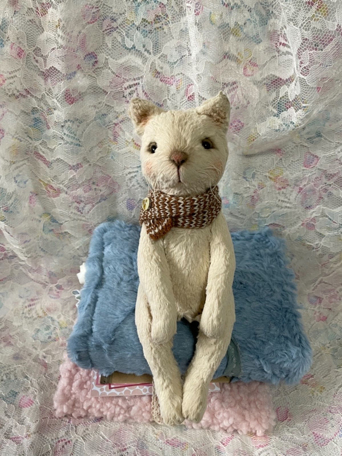 可愛すぎる丸い猫ちゃん アーティストベア ぬいぐるみ 海外作家様