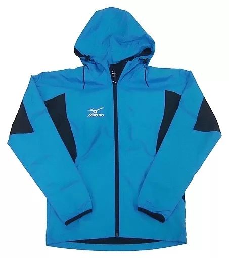 アウターウェア キャラクター 勝生勇利モデル ウィンドブレーカーシャツ ブルー×ブラック Lサイズ ユーリ!!! on ICE×MIZUNO