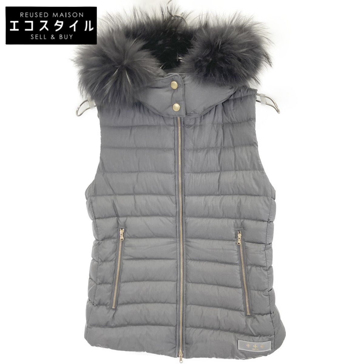 ✨未使用級/L✨タトラス オルシエラ ダウンベスト 3way ダブルジップ 黒 ✨未使用級/L✨タトラス オルシエラ ダウンベスト 3way ダブルジップ