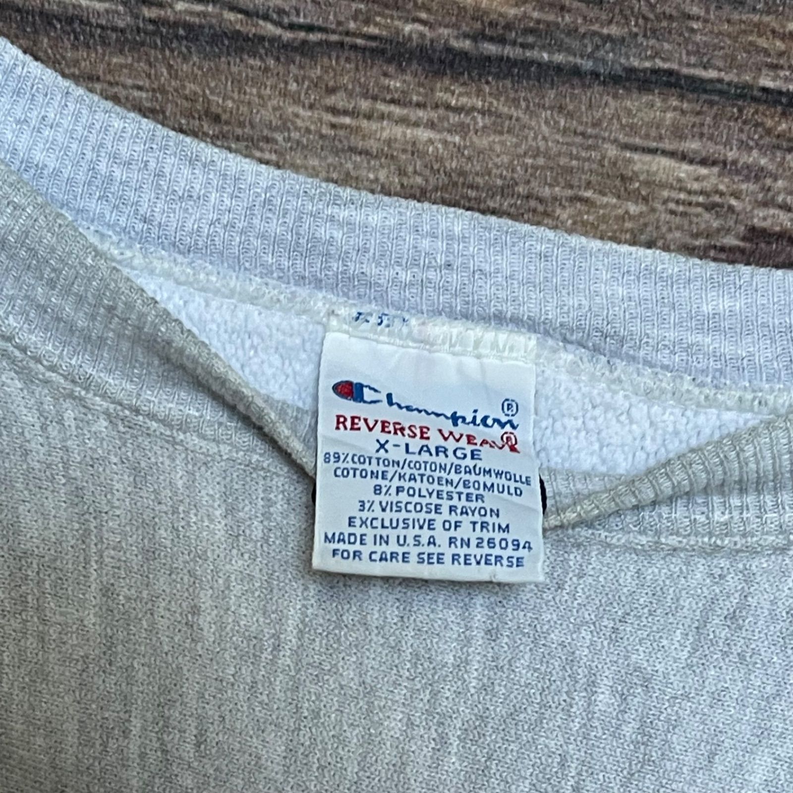 90's　USA 製　Champion REVERSE WEAVE　XL