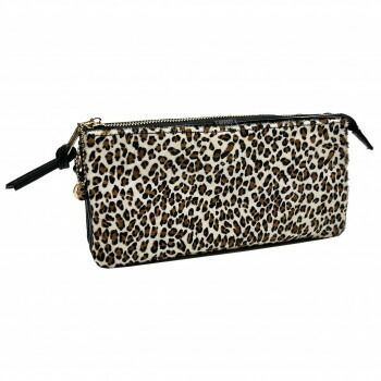 DAICO Pisoraro ピソラロ ハラコ ウォレットバッグ LEOPARD-WH PR239
