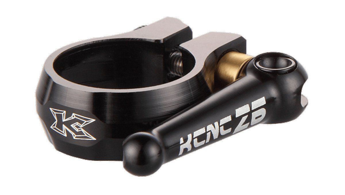 Size:クランプ径34.9mm_Color:ブラック ケーシーエヌシー(KCNC) 自転車 軽量 シートポストクランプ MTB QR SC12 34.9MM