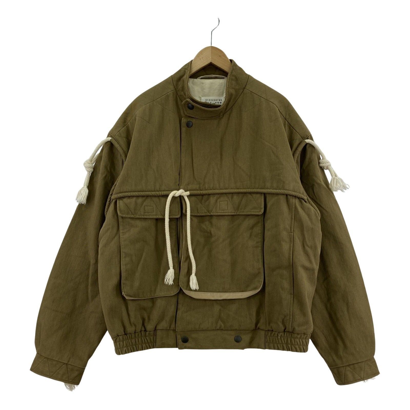 MAISON MARGIELA 17AW ロープ オーバーサイズブルゾン 52 オリーブ  