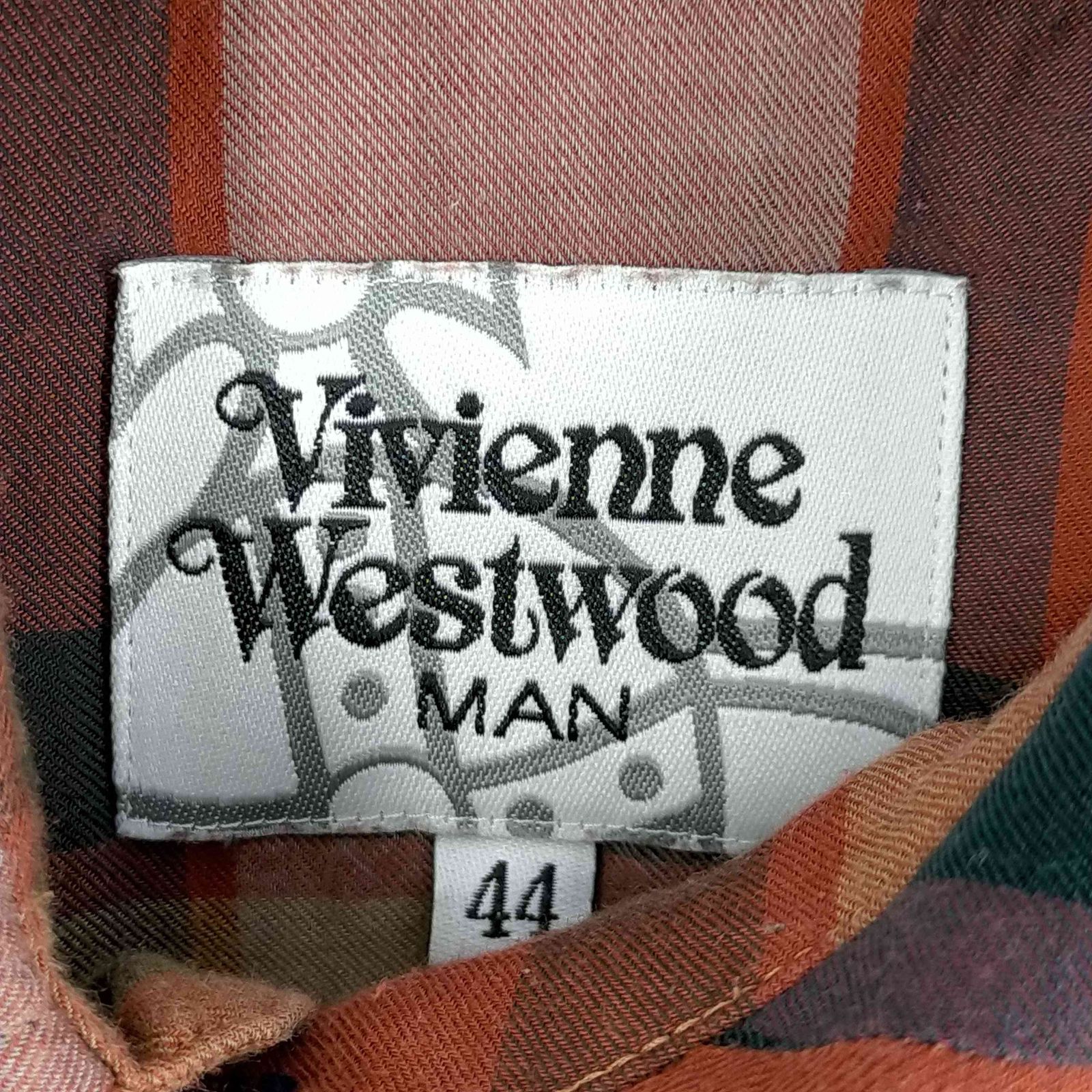 ヴィヴィアンウエストウッドマン Vivienne Westwood MAN 変形デザイン オーブ刺しゅう チェック シャツ メンズ JPN：44 -  メルカリ