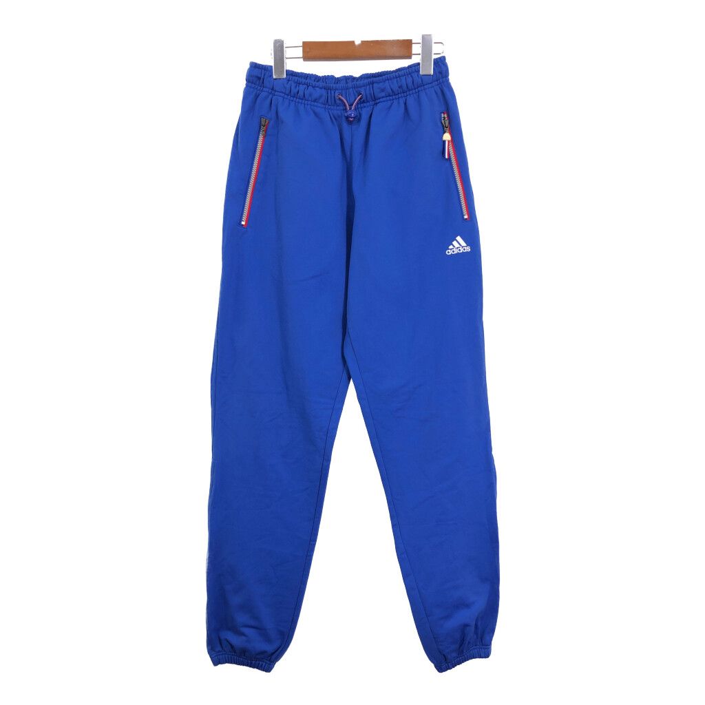 90-00年代 adidas アディダス トラック パンツ ワンポイントロゴ ブルー (レディース S) 中古 古着 R4383
