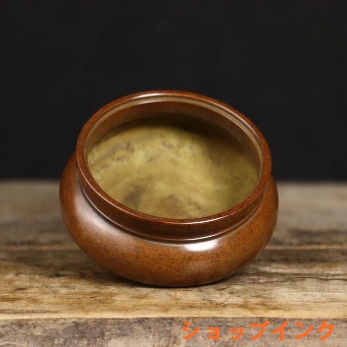 銅器 香炉 三足鼎 茶道具 香道具 装飾品 工芸品 置物gzp0829