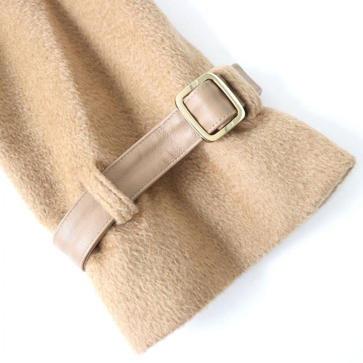 美品△正規品 MaxMara マックスマーラ 白タグ レディース キャメル100  