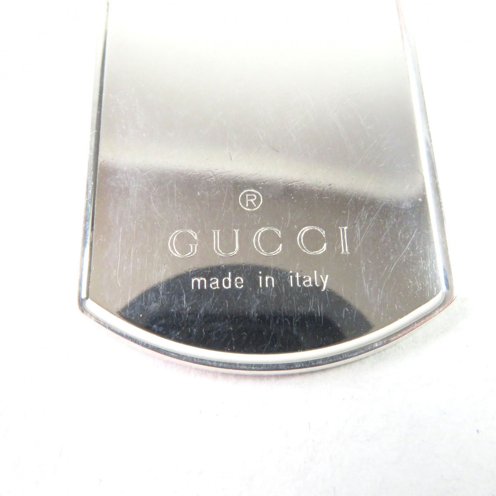 良品○GUCCI グッチ 925 ロゴ刻印 ダブルドッグタグ ボールチェーン