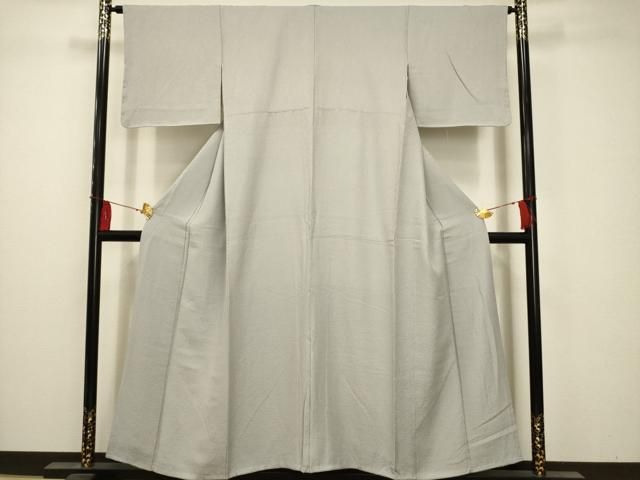 平和屋着物□上質な色無地 紋意匠 白花色 正絹 逸品 AAAZ5312sx