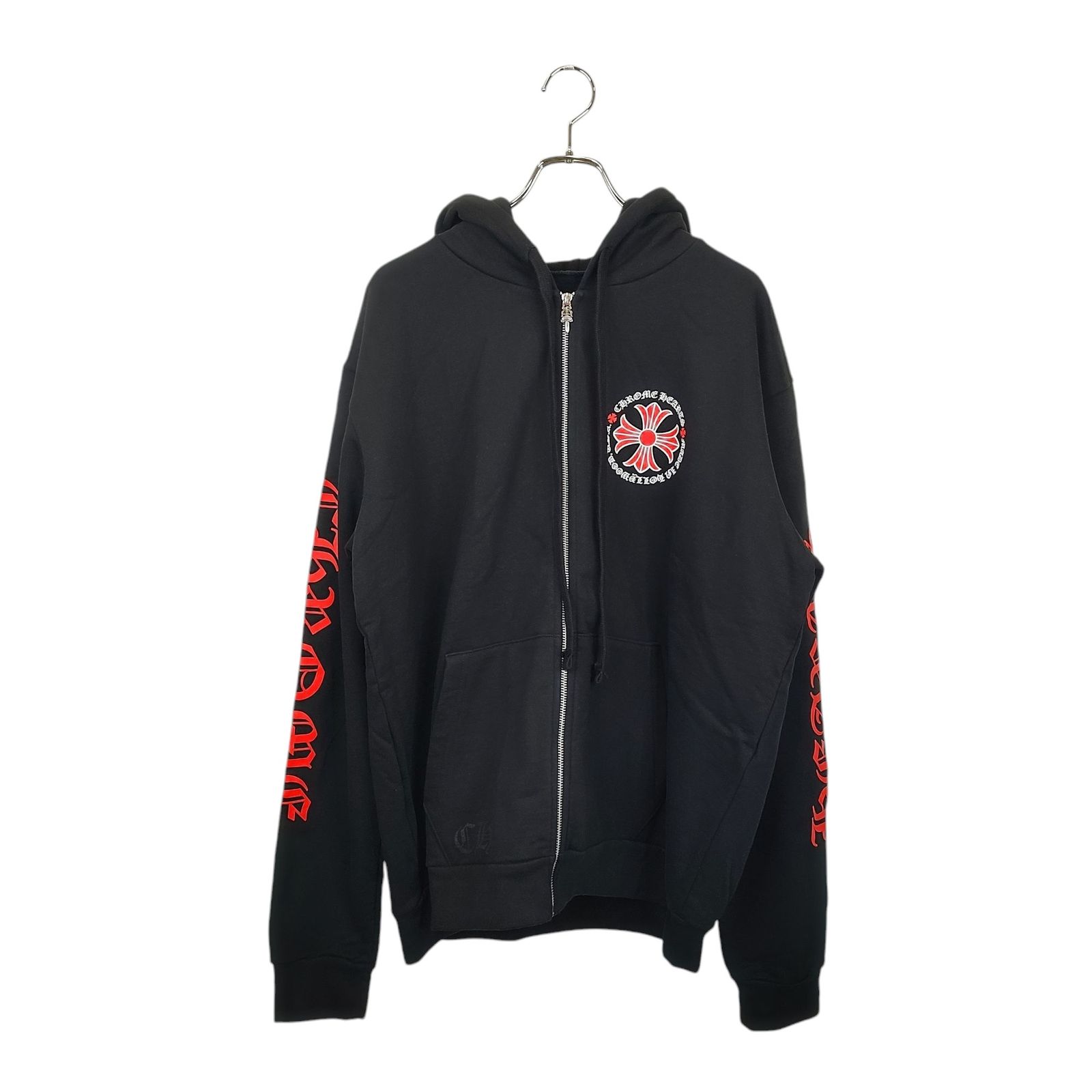 Chrome Hearts クロムハーツ Red CH PLS Zip Hoodie CHプラス ジップ