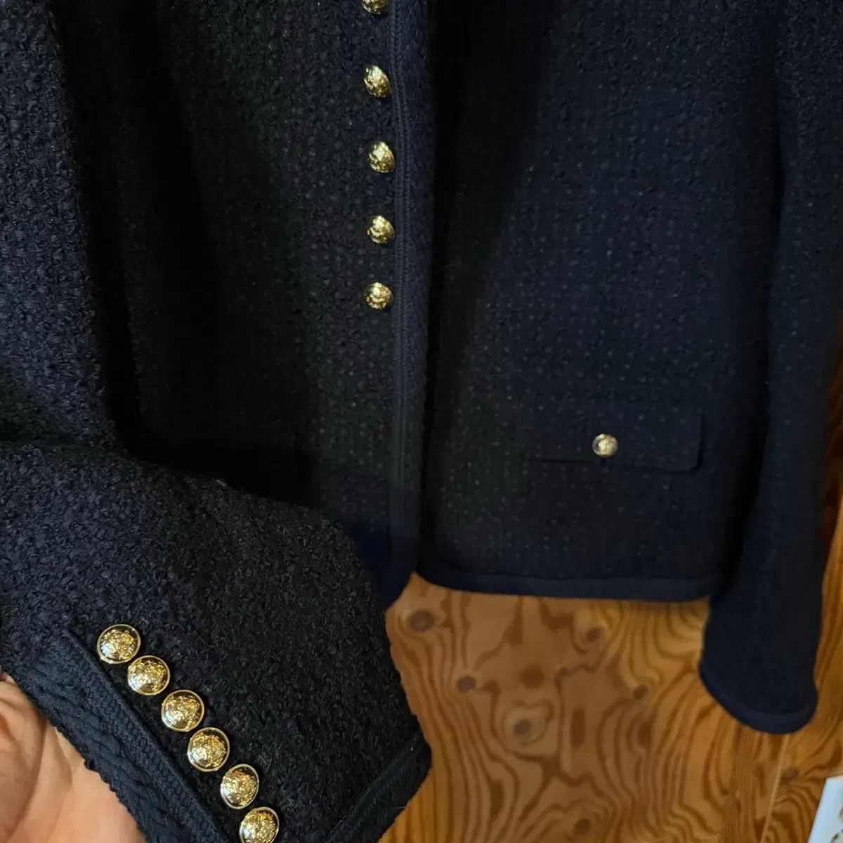 Celine(セリーヌ) 23fw 黒 シャッセール ツイード ジャケット