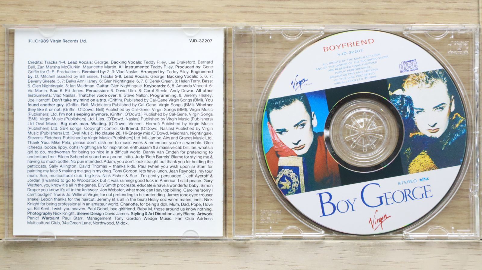 国内盤CD☆ボーイ・ジョージ/Boy George□ ボーイフレンド