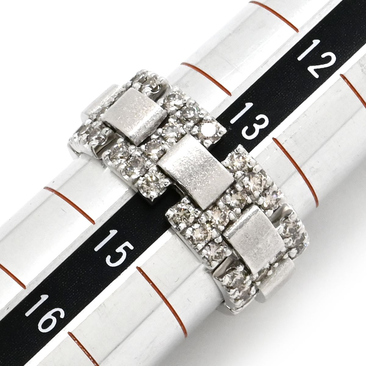 カシケイ ブラウンダイヤ ネイキッドリング 13号 カシケイ ブラウン