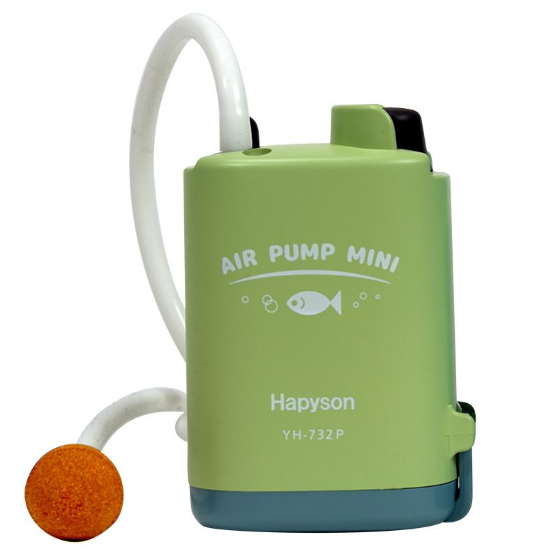 ハピソン 乾電池式エアーポンプミニ YH-732P-G グリーン / 釣具