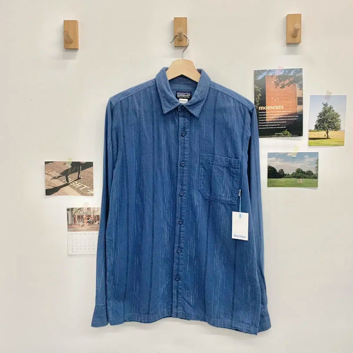 S patagonia パタゴニア オーガニック コットン ポケット シャツ