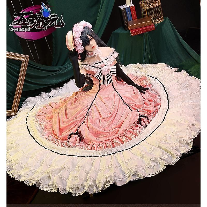 新品 三分妄想 黒執事 コスプレ シエル 豪華セット 女装 駒鳥
