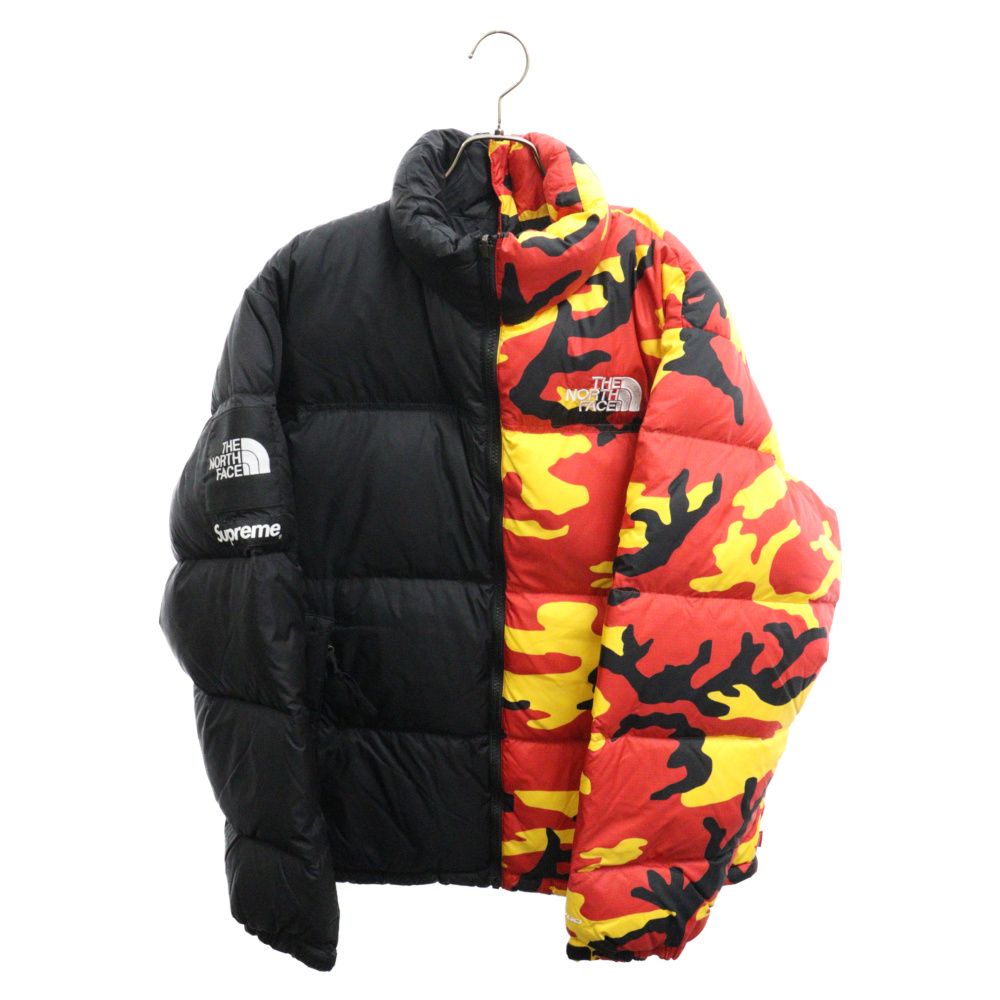 SUPREME (シュプリーム) 24SS × THE NORTH FACE Split Nuptse Jacket Camo ザノースフェイス  スプリットヌプシ ダウンジャケット カモフラ レッド/ブラック ND02400I - メルカリ