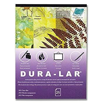 Grafix Clear 0.005 Dura-Lar Film 36cm by 43cm 25 Sheets