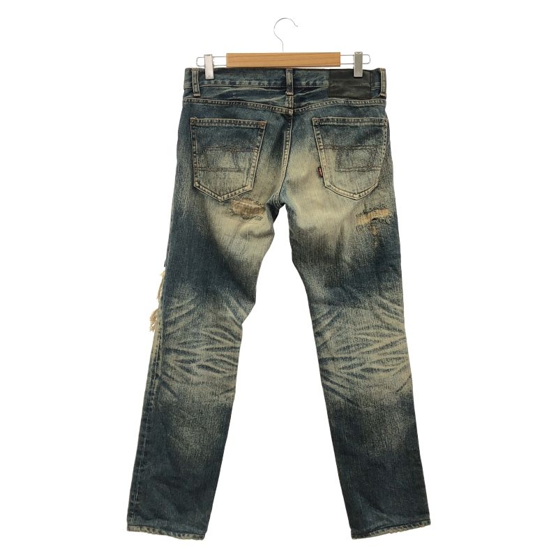 中古】Tetei ダメージデニムパンツ 29 ブルー テテイ[10] - メルカリ