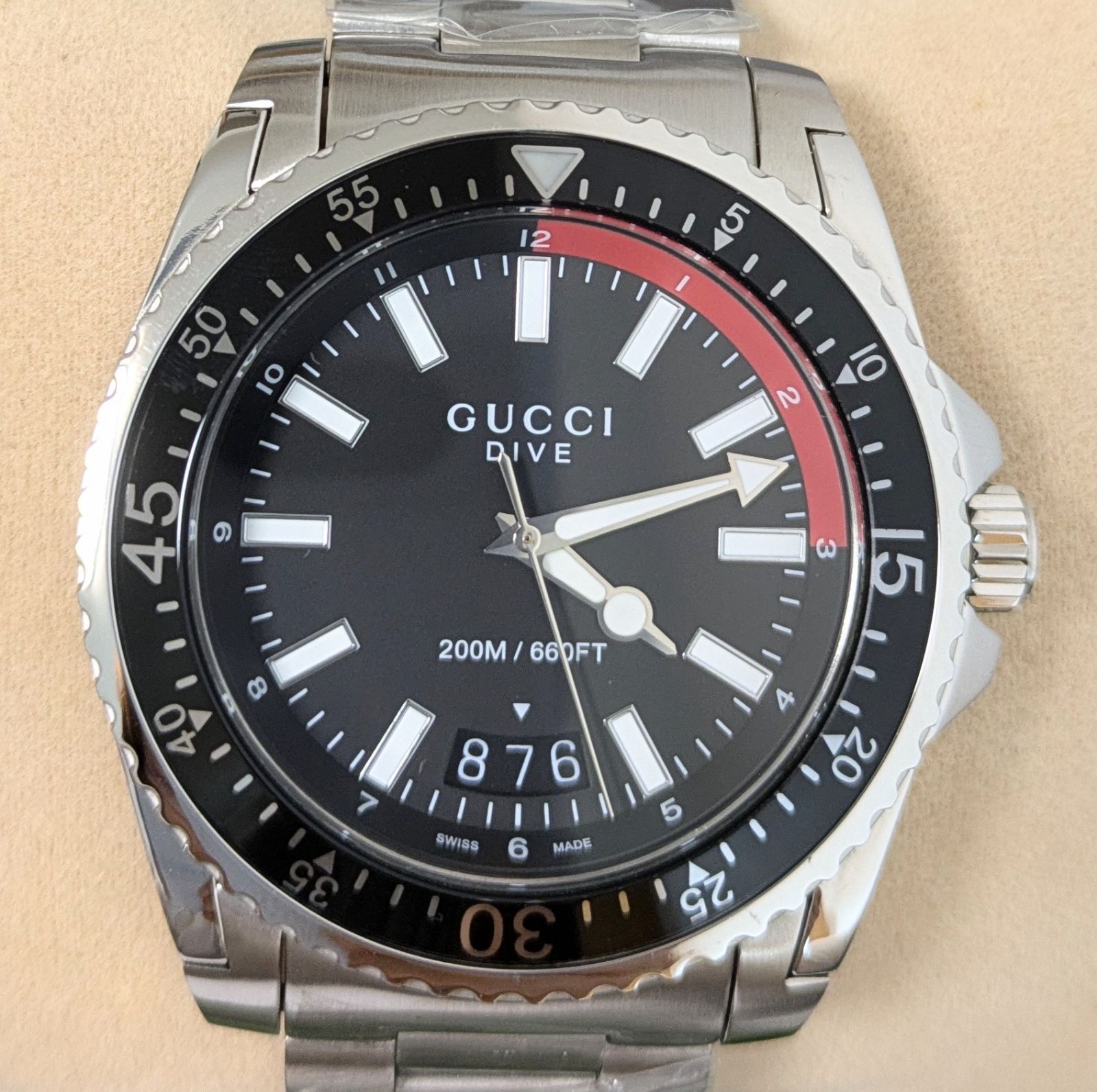 GUCCI ブラック メンズ時計 GUCCI（グッチ） 【当店限定】 メンズ 時計 DIVE ダイブ クォーツ