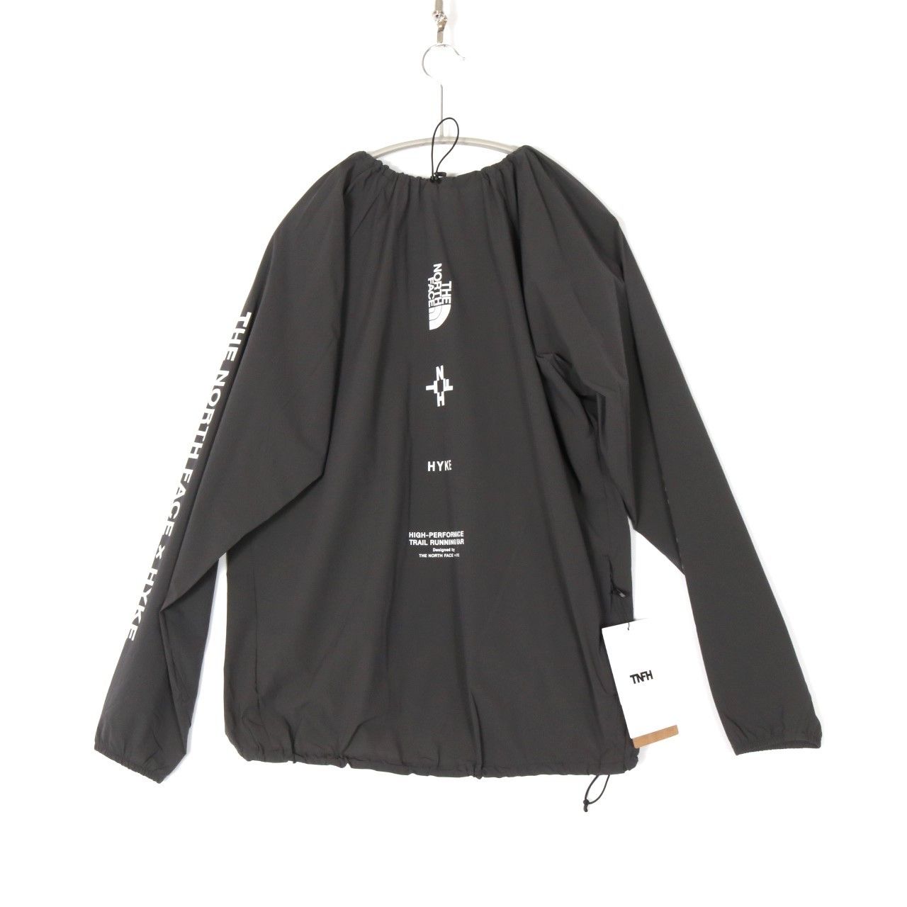 HYKE × The NORTH FACE トレイルウィンドクルー ダークグレー