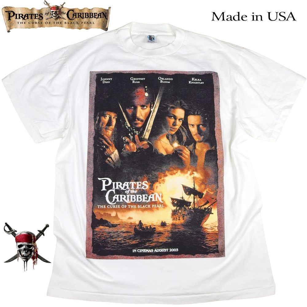 206 パイレーツオブカリビアン 2003年 アメリカ ムービー Tシャツ USA 