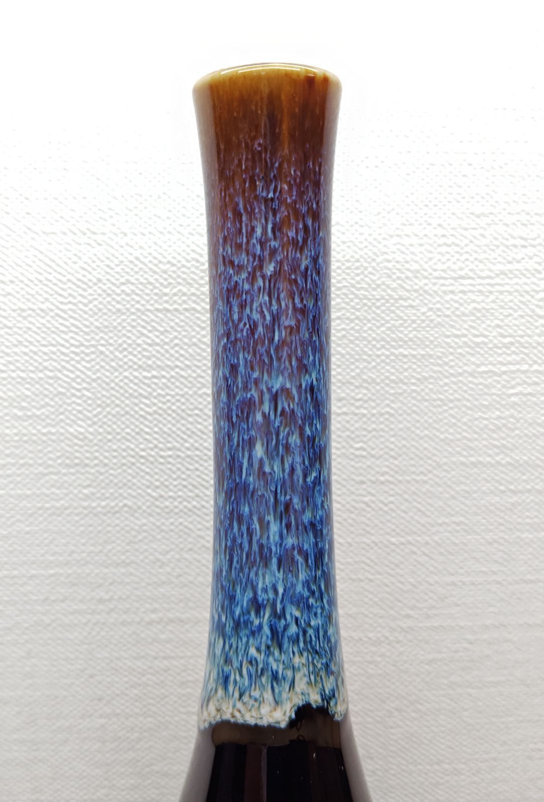 一番の 美濃焼 花入 逢絢亭・新品】茶道具 鶴首花入 金新窯 朝鮮唐津釉 工芸品