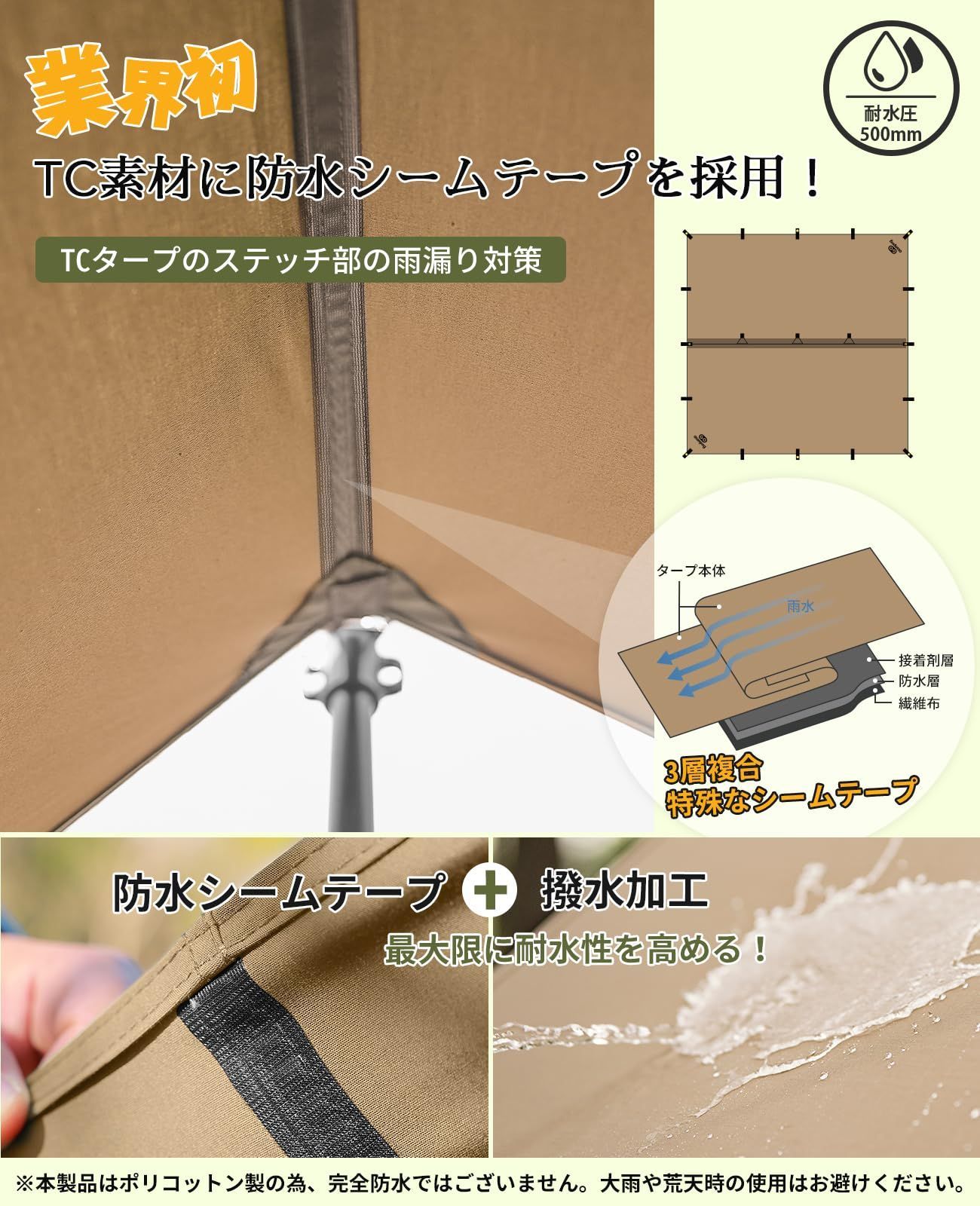 焚き火可 ポリコットン