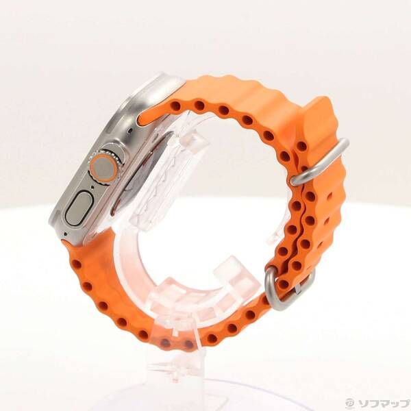 〔 品〕 Apple Watch Ultra 2 GPS Cellular 49mm チタニウムケース オレンジオーシャンバンド 344