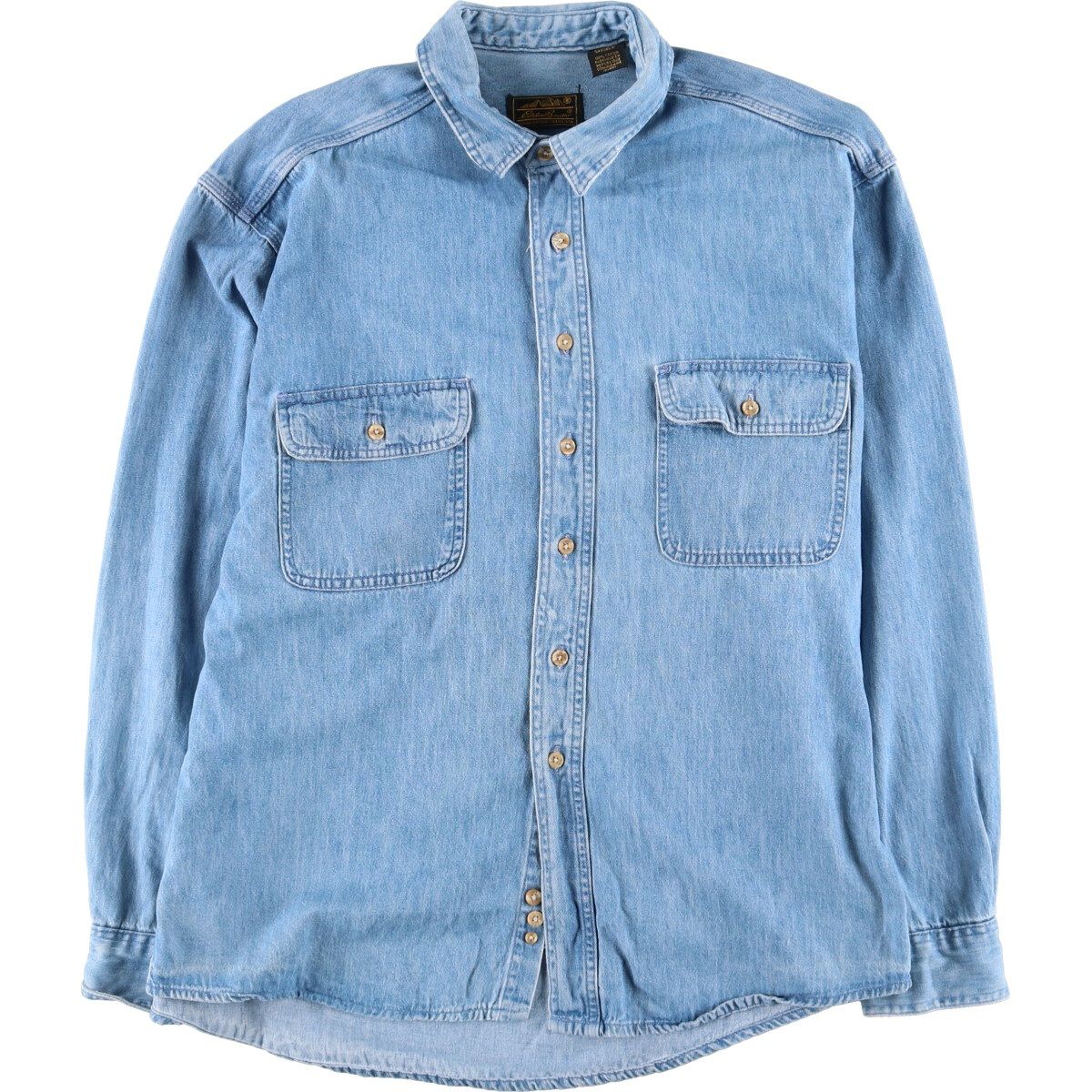 古着 90年代 エディーバウアー Eddie Bauer 長袖 デニムシャツ メンズXL ヴィンテージ/eaa428631