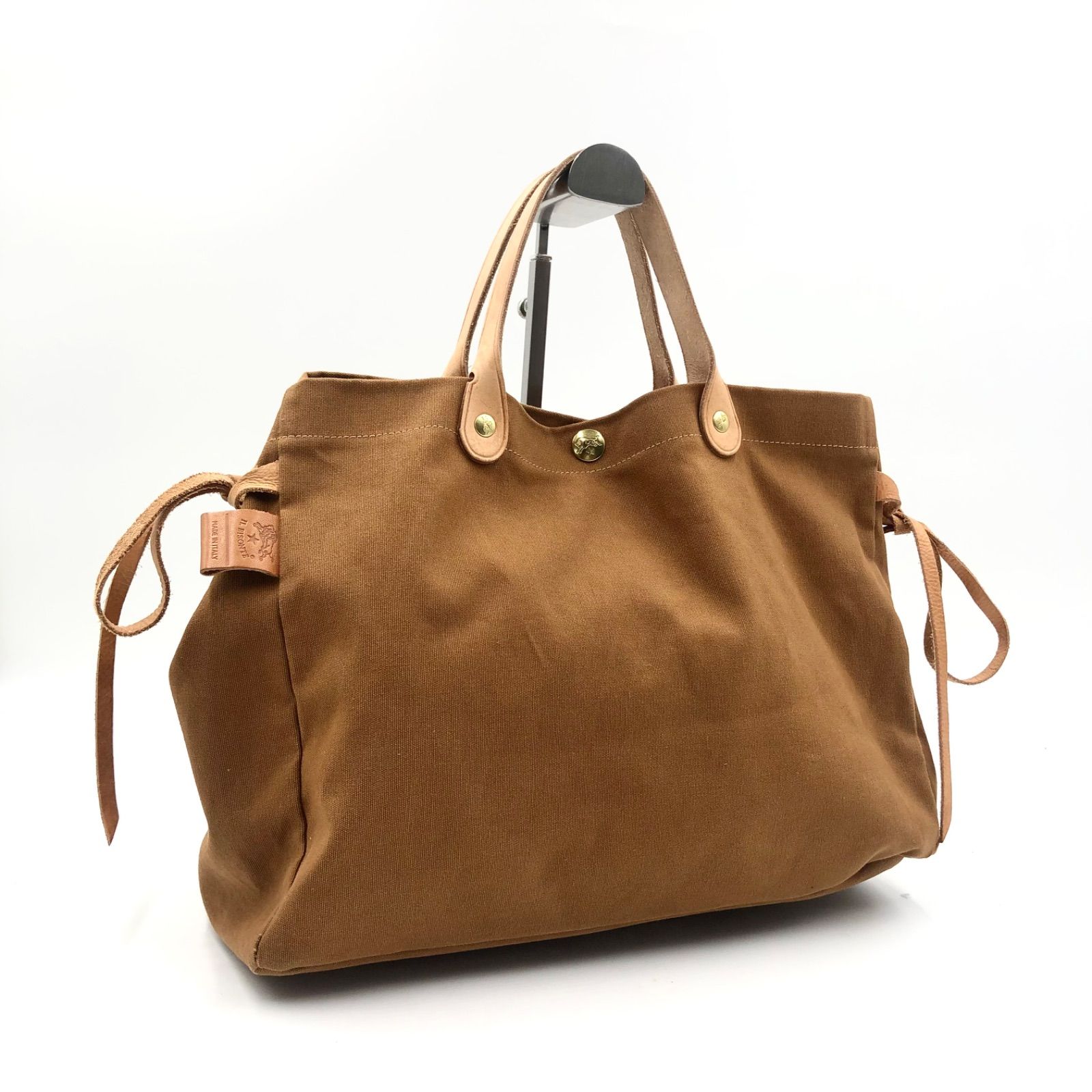 IL BISONTE ブラウンレザーバッグ IL BISONTE - 新品 イルビゾンテ 本革 レザー バッグ トート