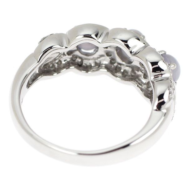 Pt900 スターサファイア ダイヤモンド リング 1.31ct D0.30ct - メルカリ 